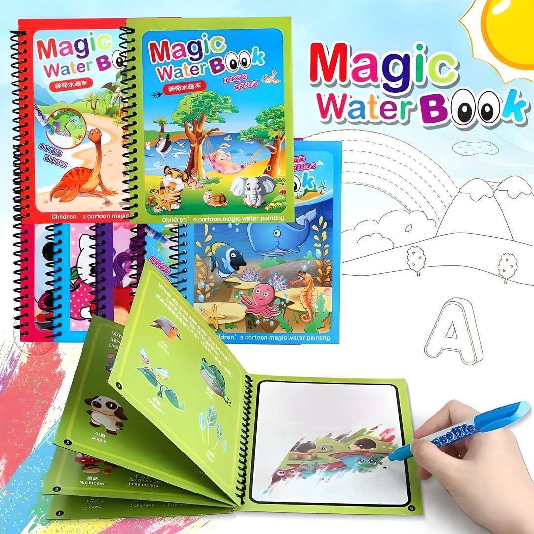 Magic Reusable Water Coloring Book